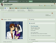 Tablet Screenshot of cha-chocolate.deviantart.com