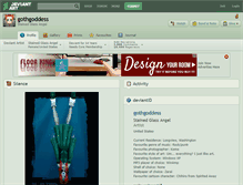 Tablet Screenshot of gothgoddess.deviantart.com