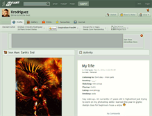 Tablet Screenshot of krodriguez.deviantart.com