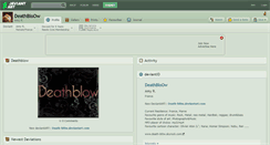 Desktop Screenshot of deathbloow.deviantart.com