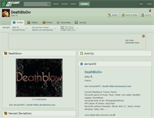 Tablet Screenshot of deathbloow.deviantart.com