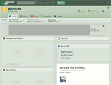 Tablet Screenshot of bigsmileplz.deviantart.com