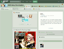 Tablet Screenshot of mmd-many-downloads.deviantart.com