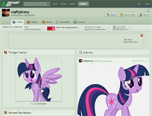 Tablet Screenshot of craftybrony.deviantart.com