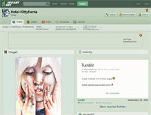 Tablet Screenshot of hotel-kittyfornia.deviantart.com