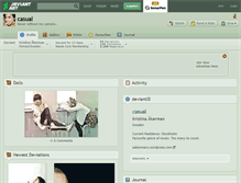 Tablet Screenshot of casual.deviantart.com