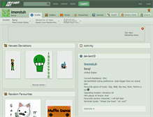 Tablet Screenshot of imonstuh.deviantart.com