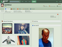 Tablet Screenshot of maximblue.deviantart.com