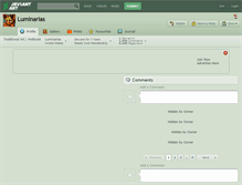 Tablet Screenshot of luminarias.deviantart.com