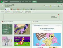 Tablet Screenshot of commanderex.deviantart.com