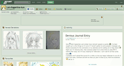 Desktop Screenshot of len-kagamine-kun.deviantart.com
