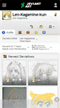 Mobile Screenshot of len-kagamine-kun.deviantart.com