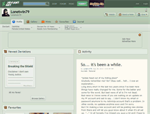 Tablet Screenshot of lonetwin79.deviantart.com