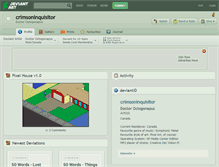 Tablet Screenshot of crimsoninquisitor.deviantart.com