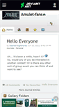 Mobile Screenshot of amulet-fans.deviantart.com