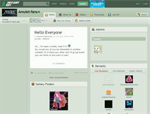 Tablet Screenshot of amulet-fans.deviantart.com