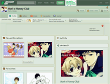 Tablet Screenshot of mori-x-honey-club.deviantart.com