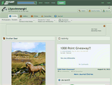 Tablet Screenshot of lilyswimmergirl.deviantart.com