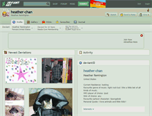 Tablet Screenshot of heather-chan.deviantart.com