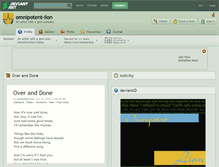 Tablet Screenshot of omnipotent-lion.deviantart.com