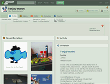 Tablet Screenshot of i-enjoy-money.deviantart.com