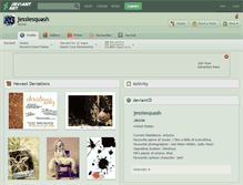 Tablet Screenshot of jessiesquash.deviantart.com