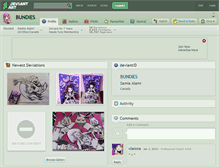 Tablet Screenshot of bundies.deviantart.com