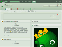 Tablet Screenshot of plaguemotes.deviantart.com