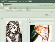 Tablet Screenshot of genesisblade.deviantart.com