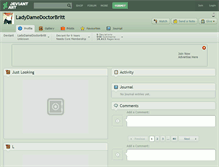 Tablet Screenshot of ladydamedoctorbritt.deviantart.com
