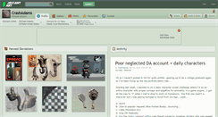 Desktop Screenshot of crashadams.deviantart.com