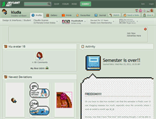 Tablet Screenshot of kludia.deviantart.com