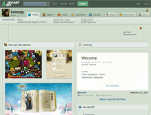 Tablet Screenshot of lunnyqq.deviantart.com
