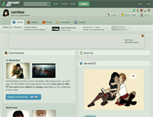 Tablet Screenshot of camibee.deviantart.com