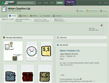 Tablet Screenshot of mister-cheshire-cat.deviantart.com