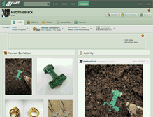 Tablet Screenshot of matthiasblack.deviantart.com