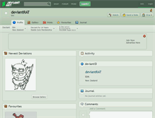 Tablet Screenshot of deviantrat.deviantart.com