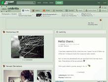 Tablet Screenshot of coldbritto.deviantart.com