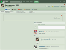 Tablet Screenshot of dummyaccount1231.deviantart.com