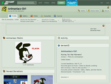 Tablet Screenshot of animaniacs-girl.deviantart.com