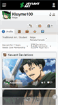 Mobile Screenshot of kissyme100.deviantart.com