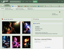 Tablet Screenshot of lizsims.deviantart.com