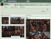 Tablet Screenshot of dragbody.deviantart.com