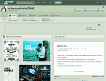 Tablet Screenshot of muhammadhariajidgmb.deviantart.com