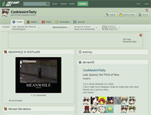 Tablet Screenshot of cookiesaretasty.deviantart.com