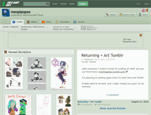 Tablet Screenshot of meopipopeo.deviantart.com