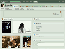 Tablet Screenshot of georginita.deviantart.com