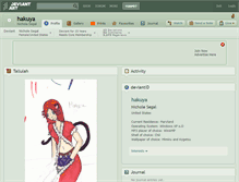 Tablet Screenshot of hakuya.deviantart.com