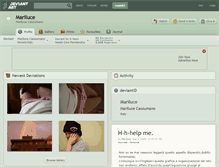 Tablet Screenshot of mariluce.deviantart.com