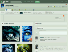 Tablet Screenshot of gypsy-moon.deviantart.com